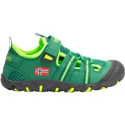 Trollkids Sandefjord Kinder Sandalen - Dark Green/Light Green -Camping Verkoop trollkids sandefjord kids sandals dark green light green 2 1430229
